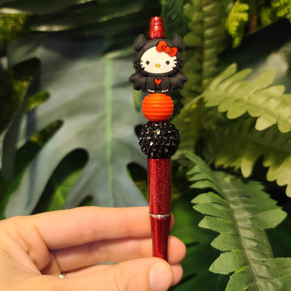 Hello Kitty Red and Black Bat Pen